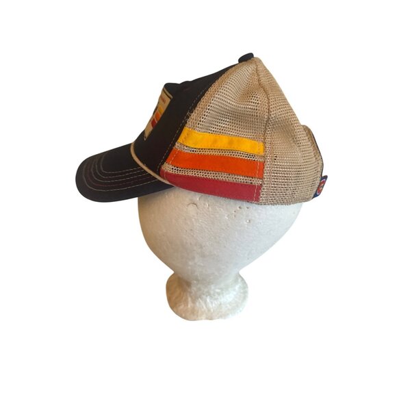 YoColorado Kids Fit 3-7 Yrs Navy & Beige Mesh Trucker Hat With Colorado Design - Picture 2 of 5